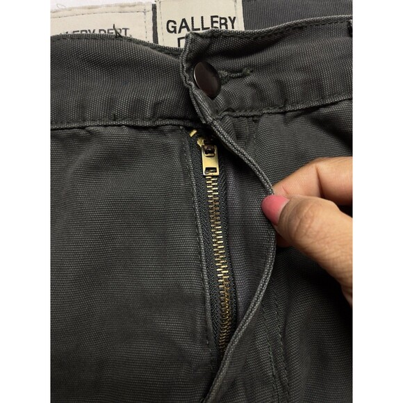 Gallery Dept. Men's W32 L31 Flared Leg Green Carpenter Paint Splatter Pants - Picture 5 of 13